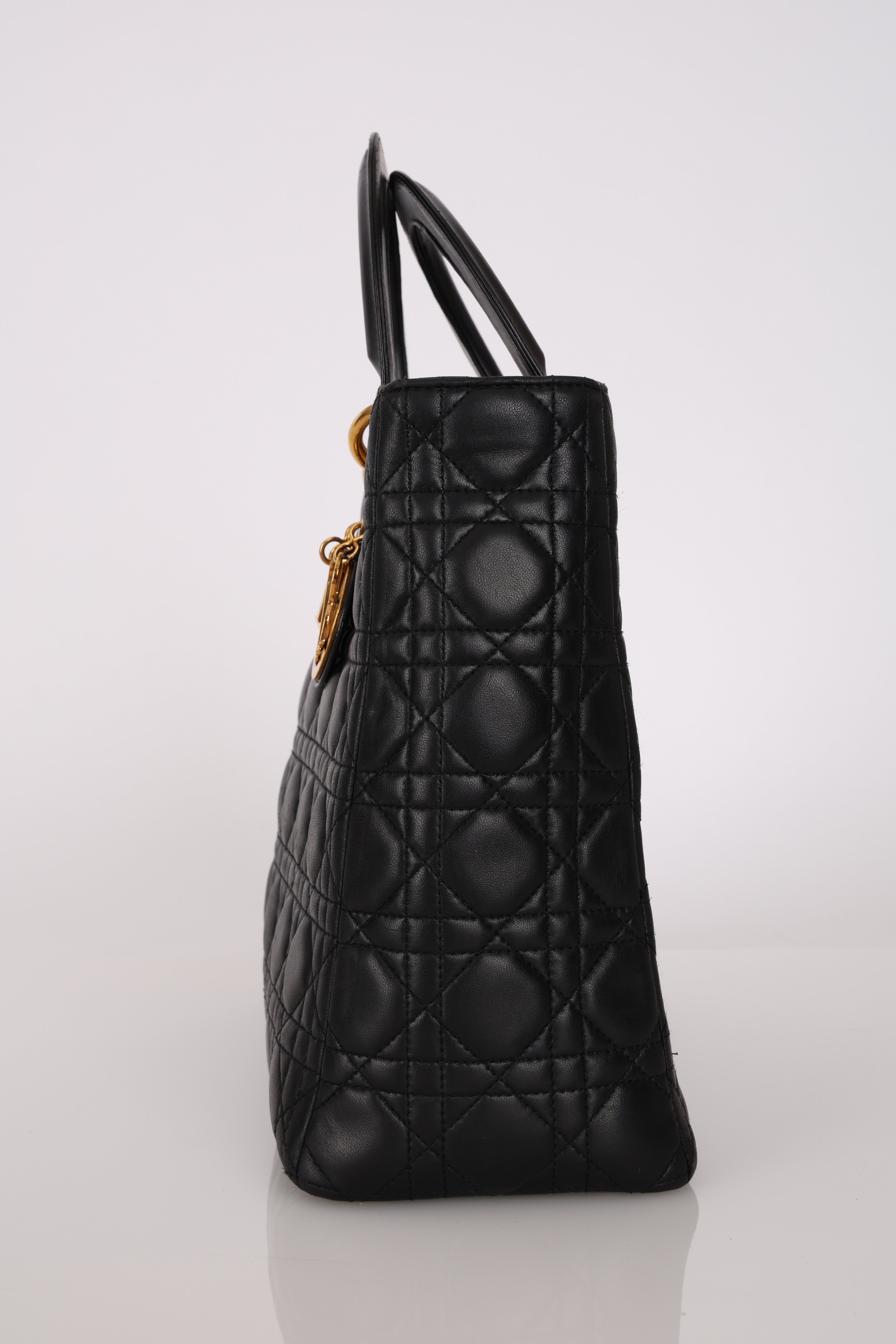 Dior Large Lady Black Lambskin