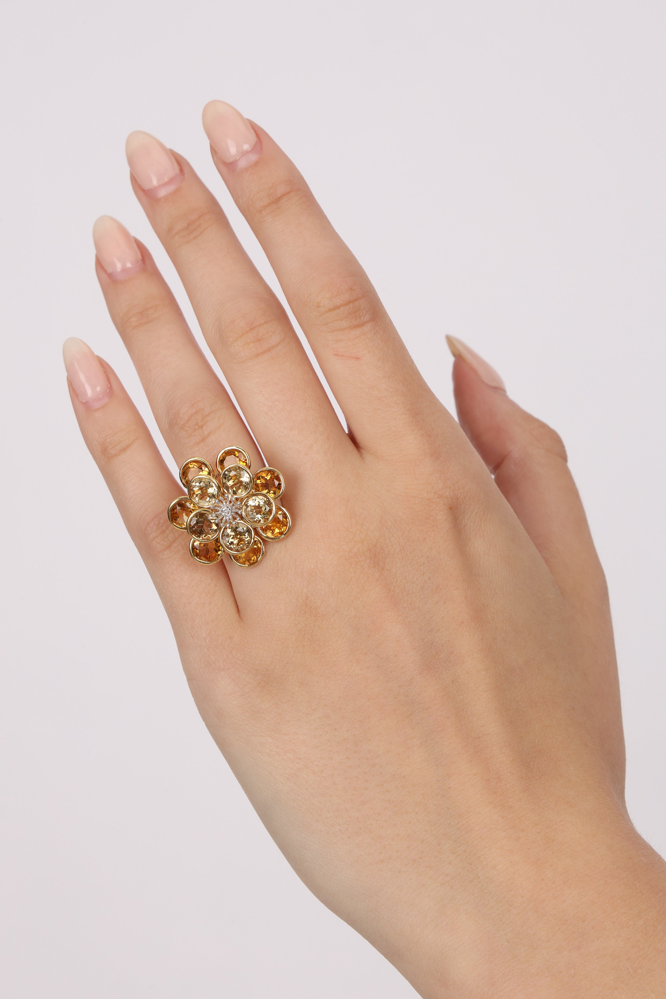 18K Gold & Citrine Ring