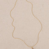 18K Yellow Gold Diamond and Sapphire Charm Pendant 14K Chain Necklace - Drop 12