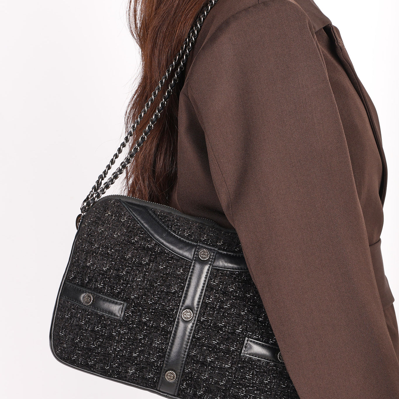 Chanel Tweed Jacket Motif Bag 2017 DSHW