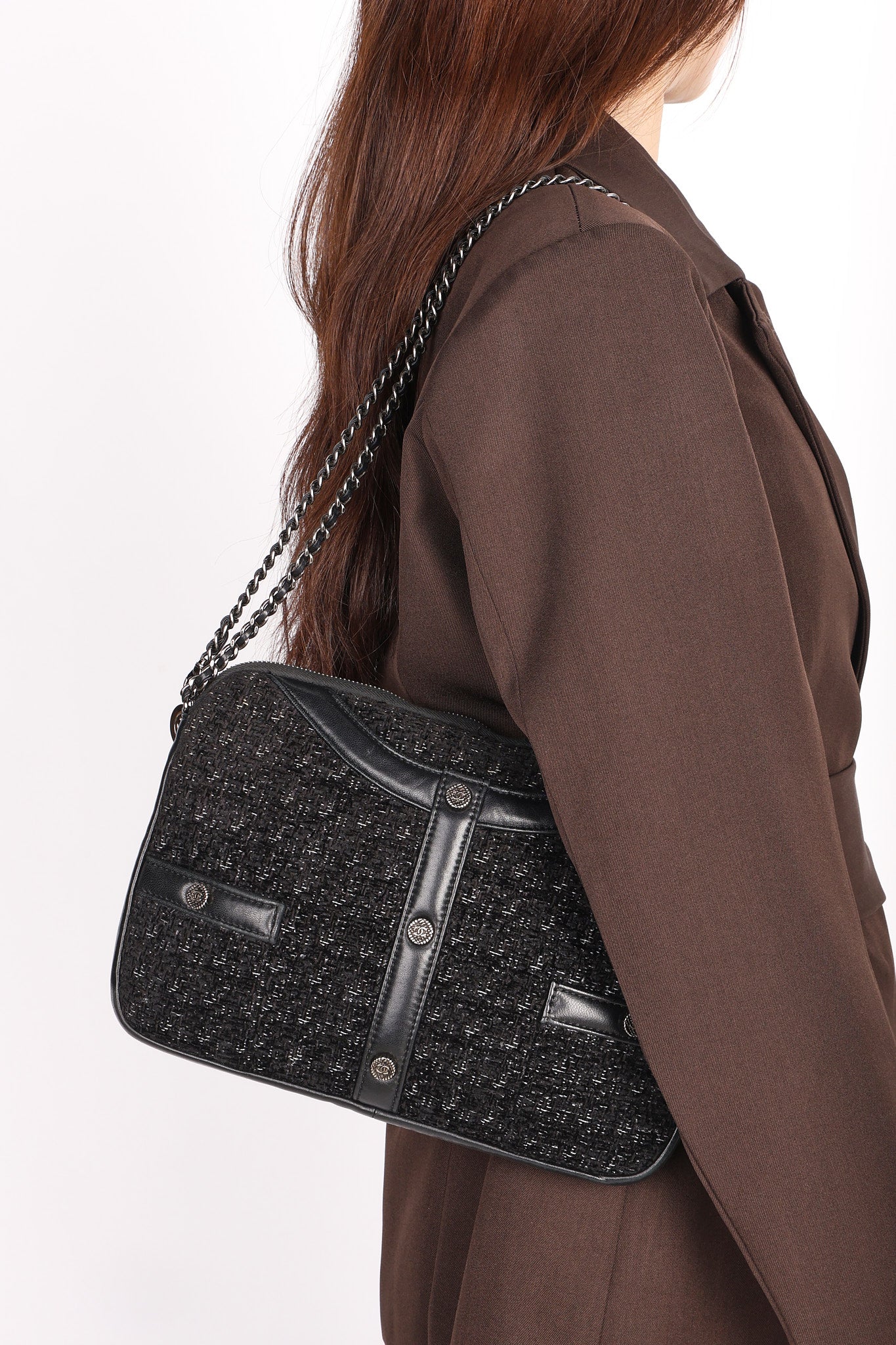 Chanel Tweed Jacket Motif Bag 2017 DSHW