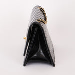 Chanel East West Single Flap Black Patent 2012 GHW