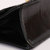 Chanel East West Single Flap Black Patent 2012 GHW