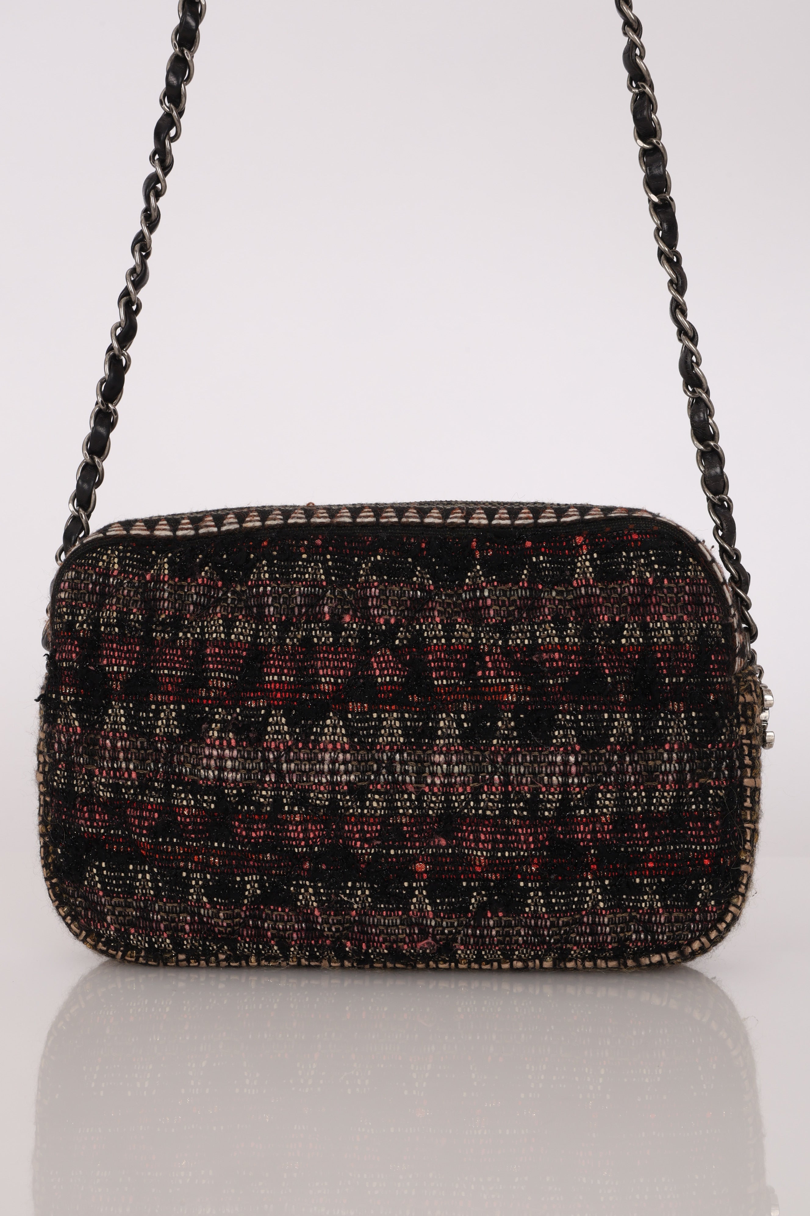 Chanel Paris-Dallas CC Camera Bag Multicolor Tweed 2011 RHW (DONE)