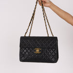 Chanel Maxi Classic Single Flap Black Lambskin 24K GP