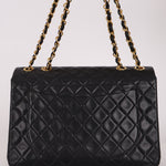 Chanel Maxi Classic Single Flap Black Lambskin 24K GP