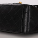 Chanel Maxi Classic Single Flap Black Lambskin 24K GP