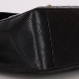 Chanel Maxi Classic Single Flap Black Lambskin 24K GP