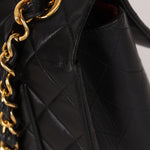 Chanel Maxi Classic Single Flap Black Lambskin 24K GP
