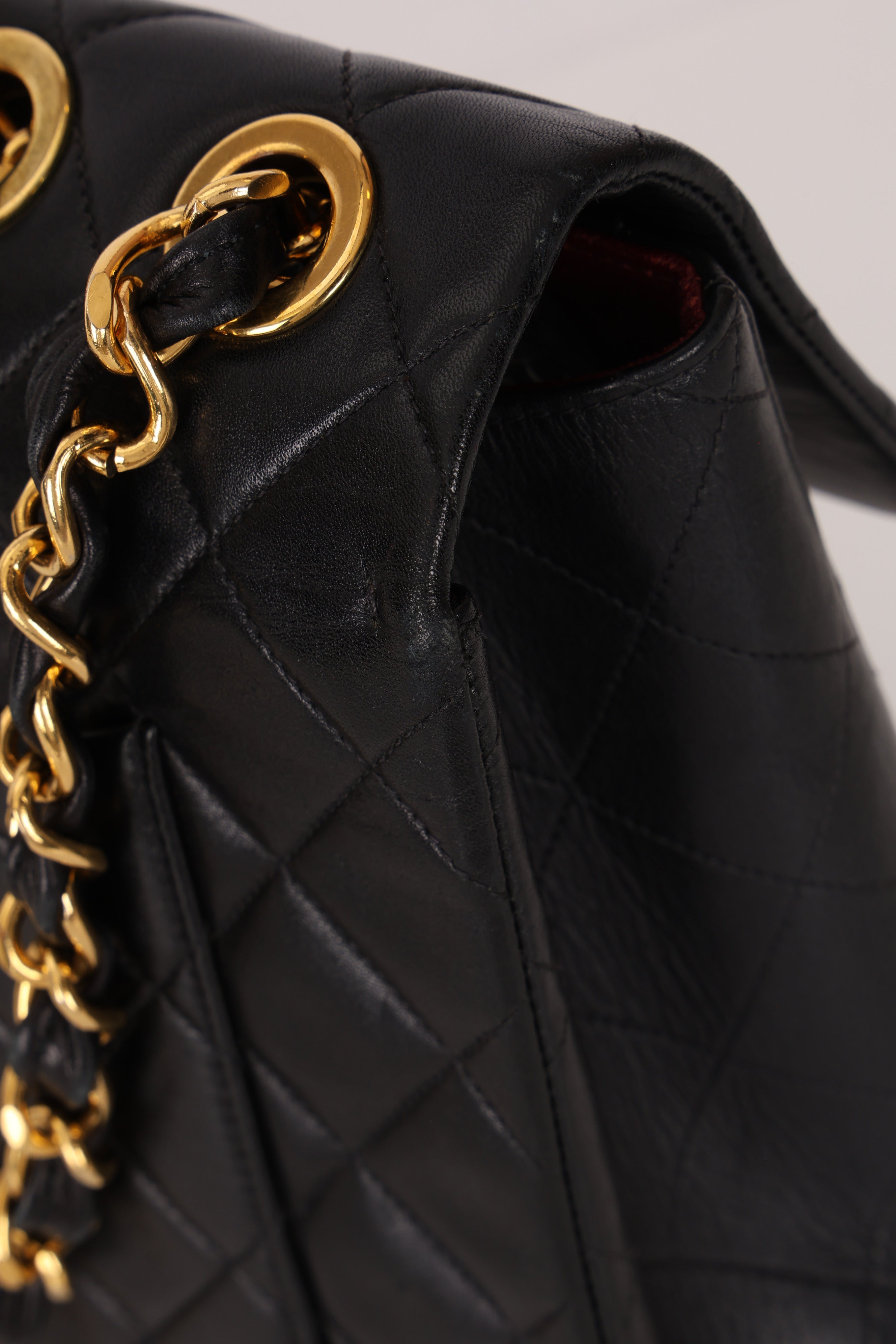Chanel Maxi Classic Single Flap Black Lambskin 24K GP