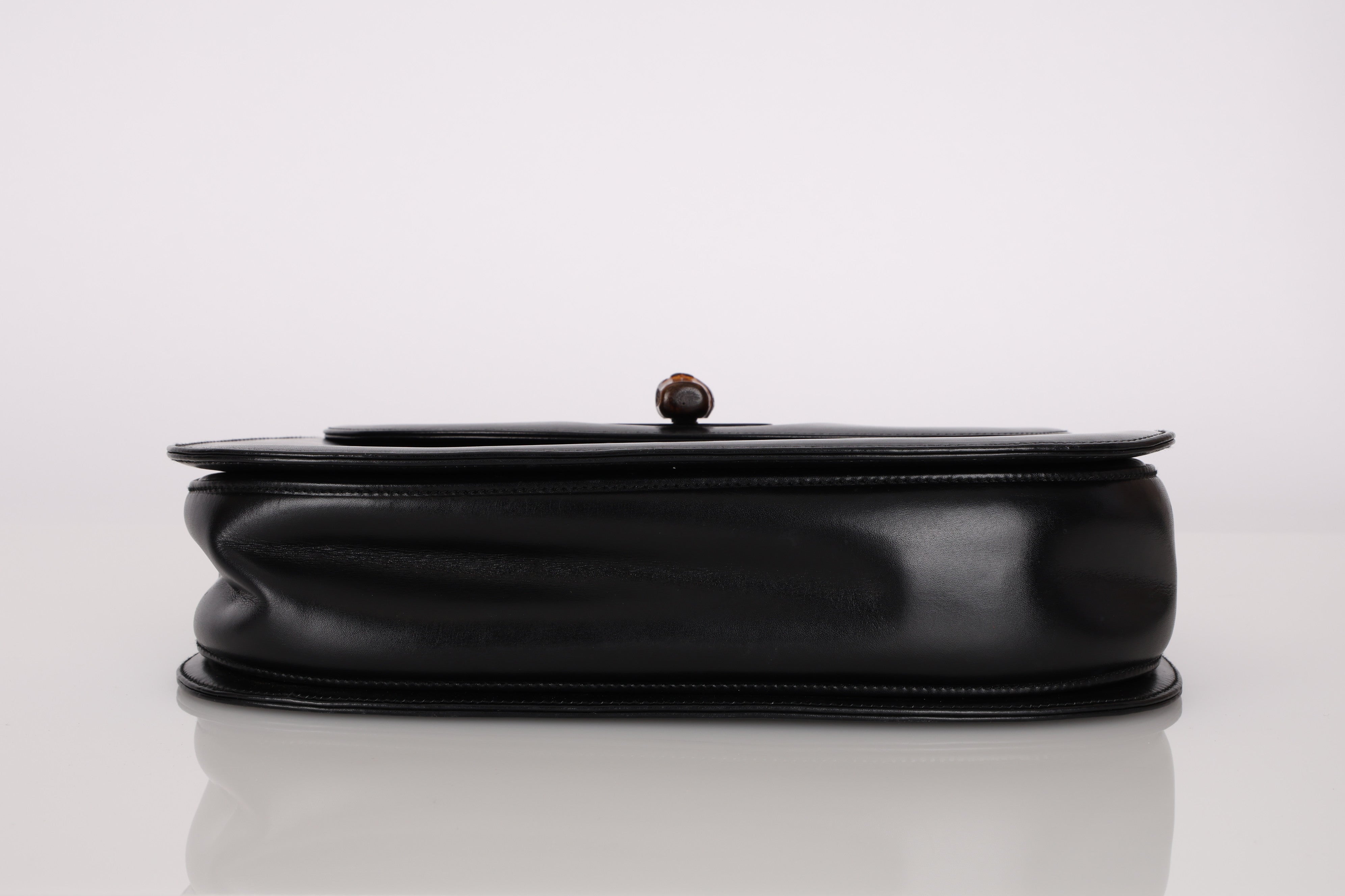 Gucci Leather Bamboo Top Handle Bag