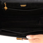 Gucci Leather Bamboo Top Handle Bag