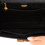 Gucci Leather Bamboo Top Handle Bag