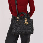 Dior Large Lady Black Lambskin 2016