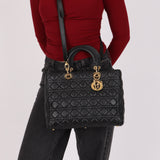 Dior Large Lady Black Lambskin 2016