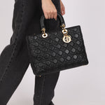 Dior Large Lady Black Lambskin 2016