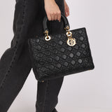 Dior Large Lady Black Lambskin 2016