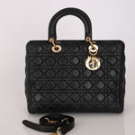 Dior Large Lady Black Lambskin 2016