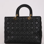 Dior Large Lady Black Lambskin 2016