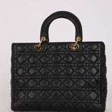 Dior Large Lady Black Lambskin 2016
