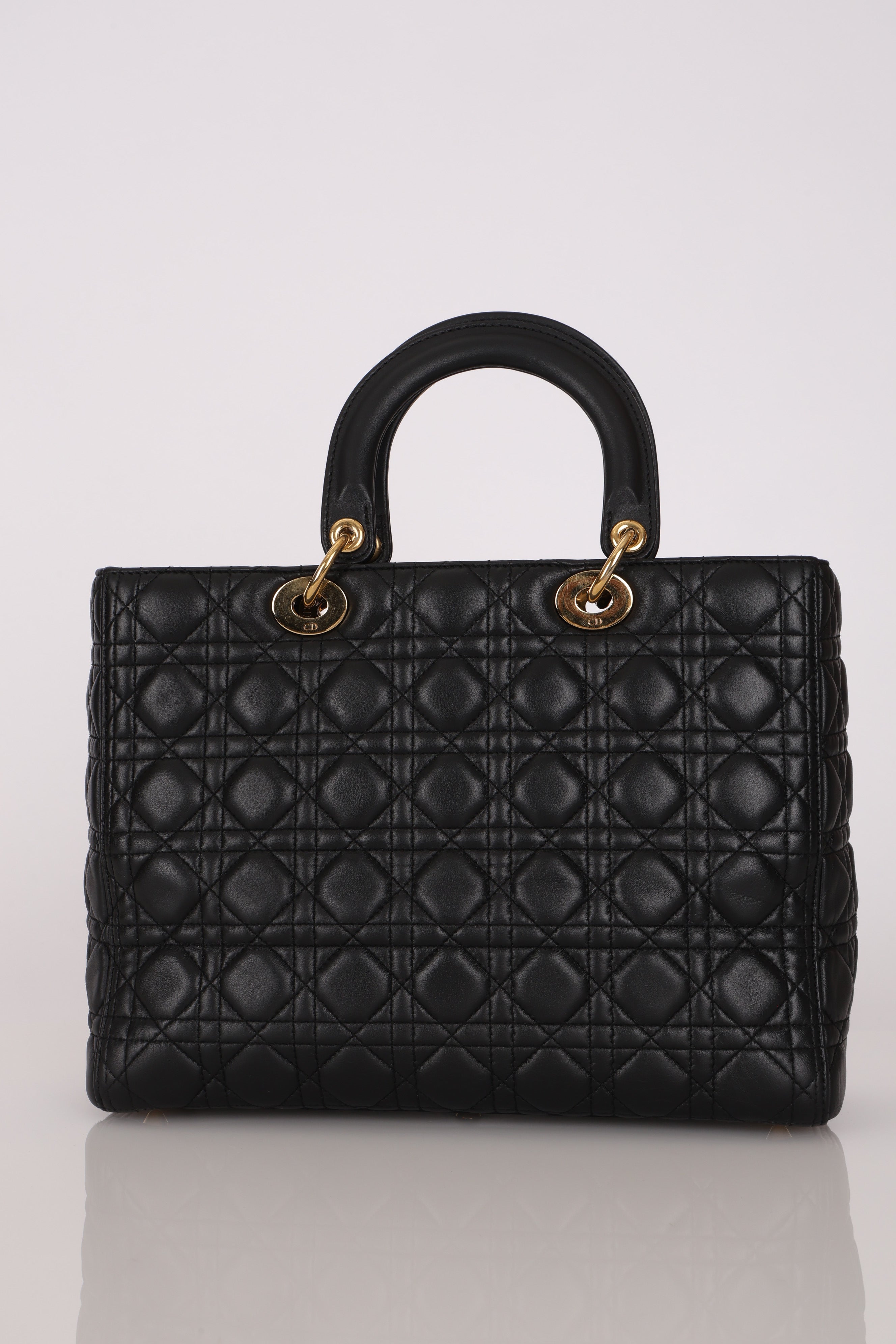 Dior Large Lady Black Lambskin 2016