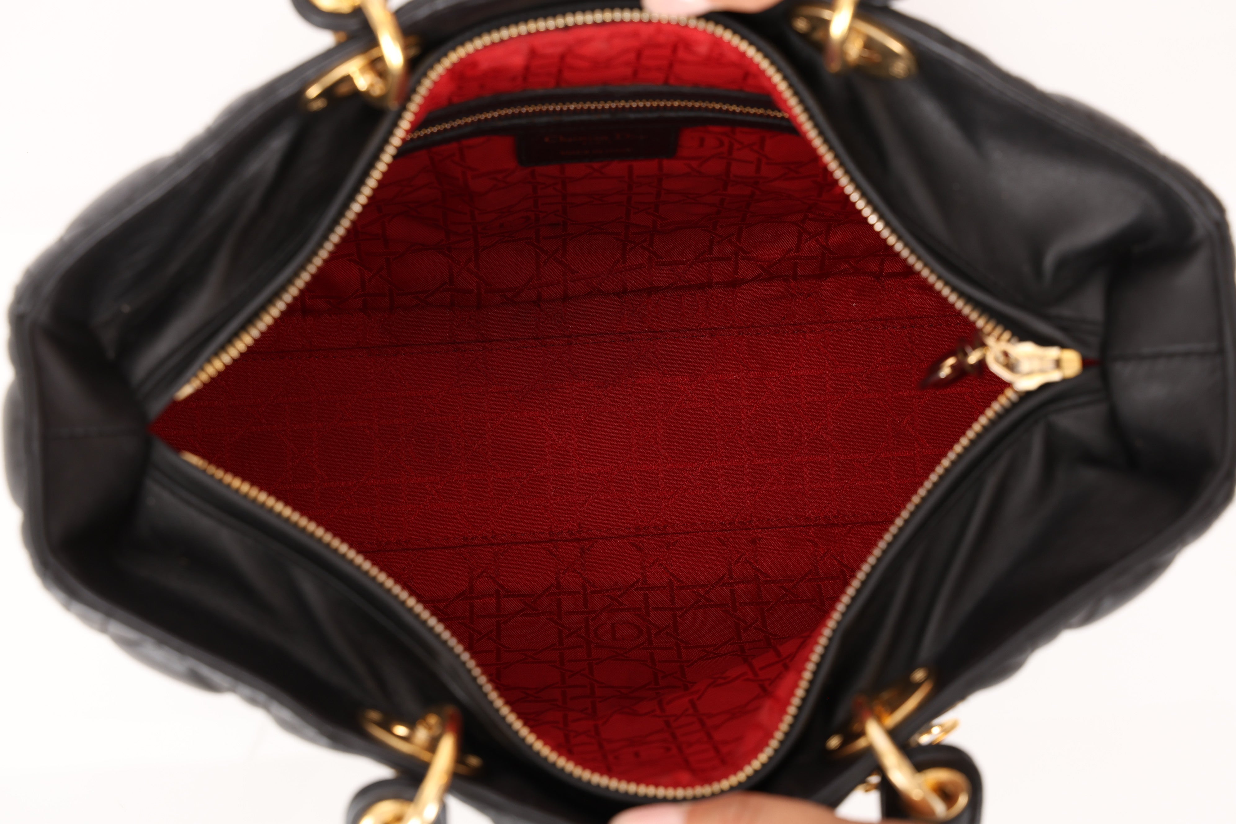 Dior Large Lady Black Lambskin 2016