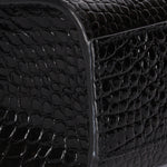 Saint Laurent Manhattan Croc Embossed Shoulder Bag