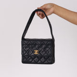 Chanel Coco Crush Shoulder Bag Navy Lambskin 1992 GHW