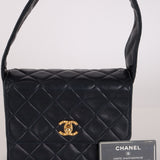 Chanel Coco Crush Shoulder Bag Navy Lambskin 1992 GHW