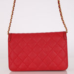 Chanel Filigree Wallet on Chain Red Caviar AGHW