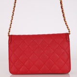 Chanel Filigree Wallet on Chain Red Caviar AGHW