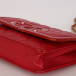 Chanel Filigree Wallet on Chain Red Caviar AGHW