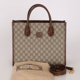 Gucci Monogram Supreme Canvas Tote Bag