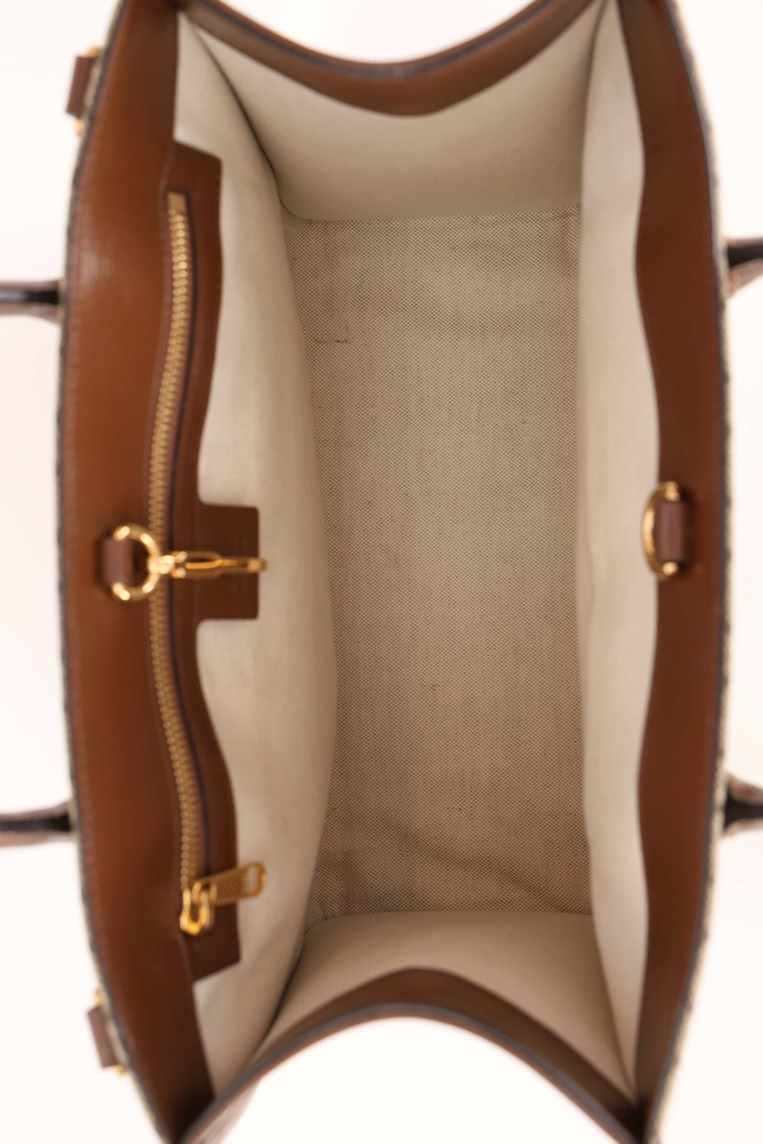 Gucci Monogram Supreme Canvas Tote Bag