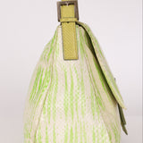 Fendi Mamma Forever Baguette Lime Green Watersnake
