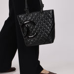 Chanel Mini Ligne Cambon Tote PM 2004 SHW