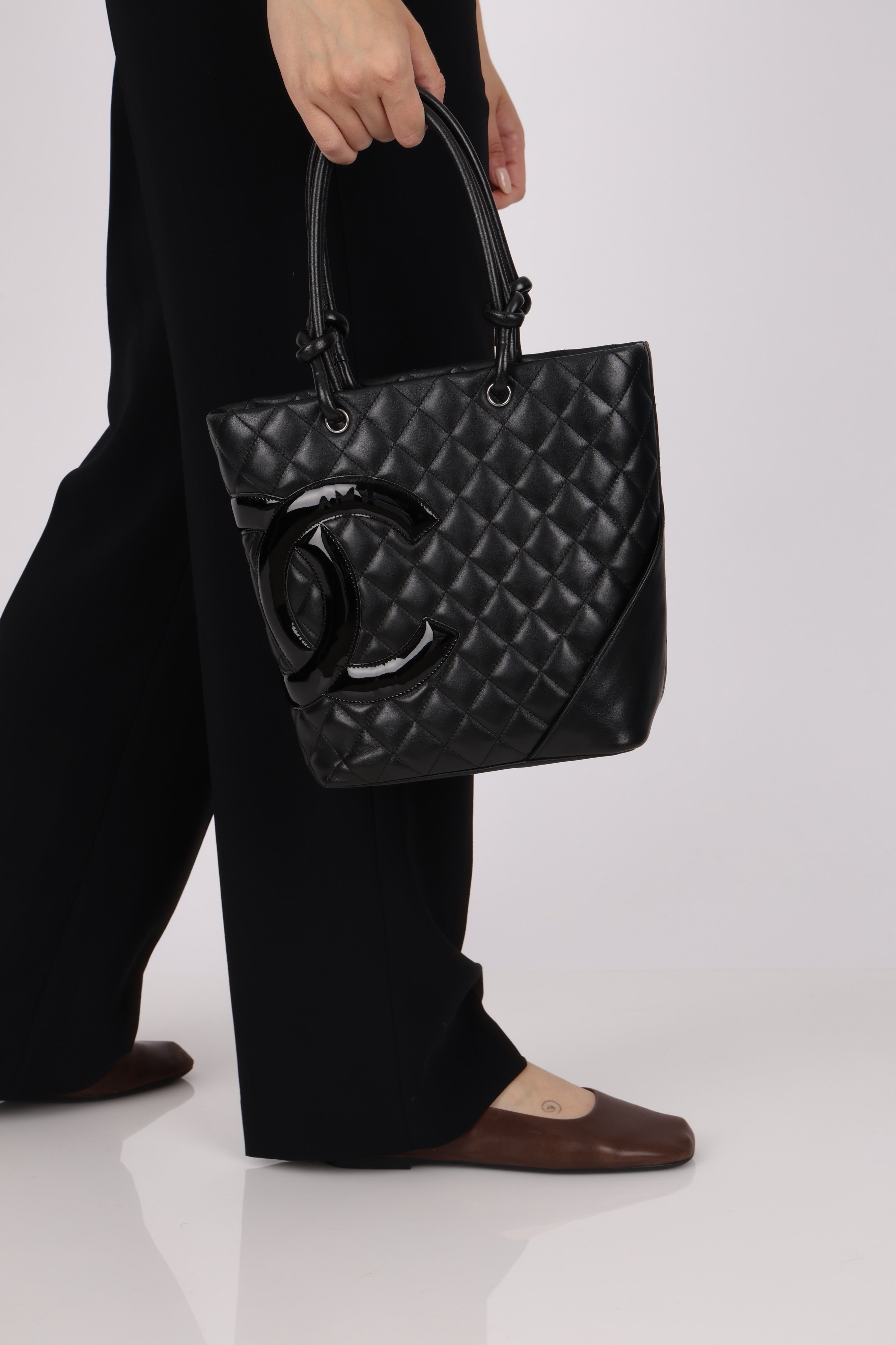 Chanel Mini Ligne Cambon Tote PM 2004 SHW