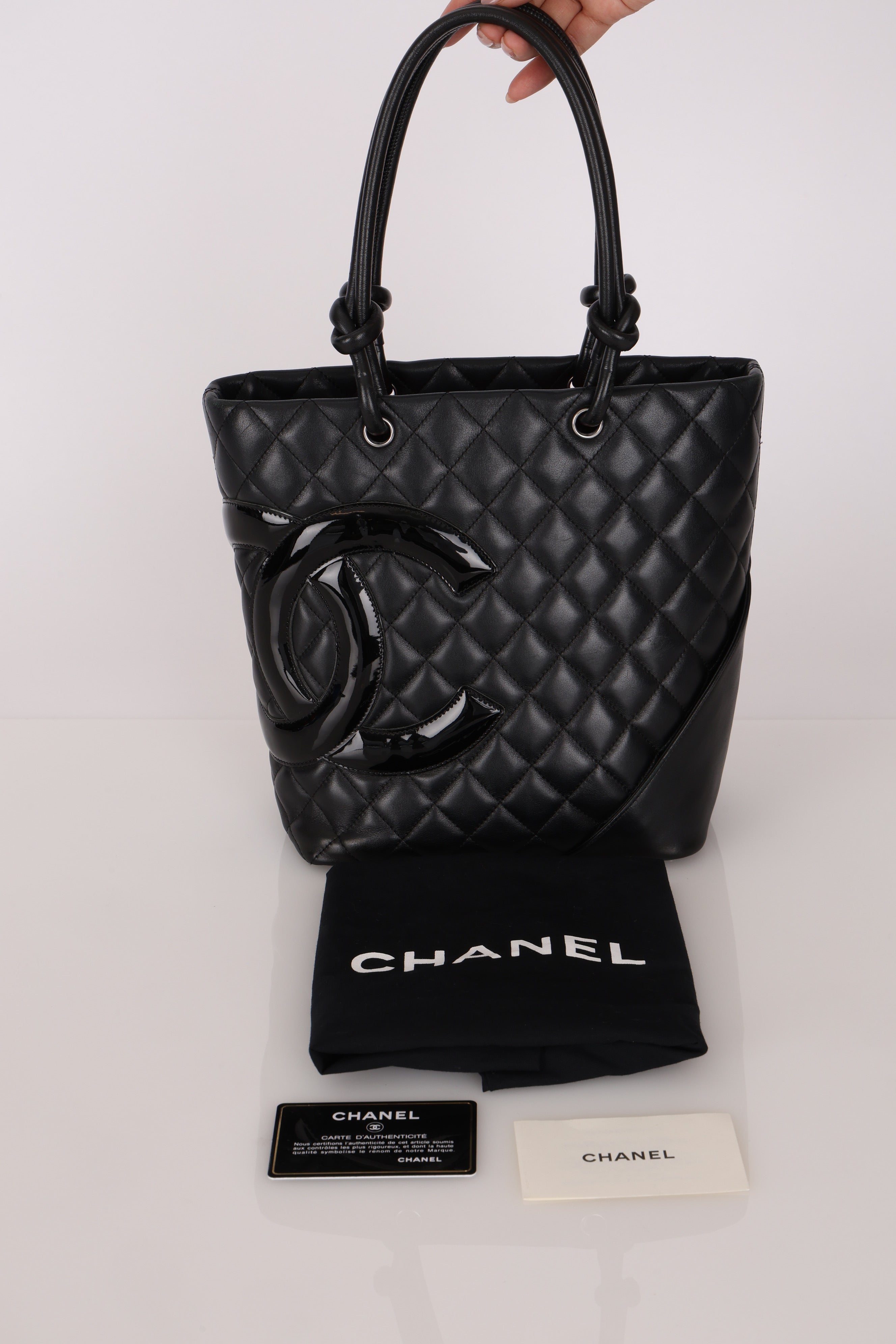 Chanel Mini Ligne Cambon Tote PM 2004 SHW