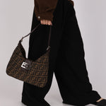Fendi Zucca Palmier Shoulder Bag