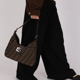 Fendi Zucca Palmier Shoulder Bag