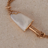 Bvlgari 18K Rose Gold Mother of Pearl Diamond Gelati Bracelet M/L - Drop 24