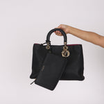 Dior Leather Lady Medium Bag