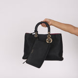 Dior Leather Lady Medium Bag
