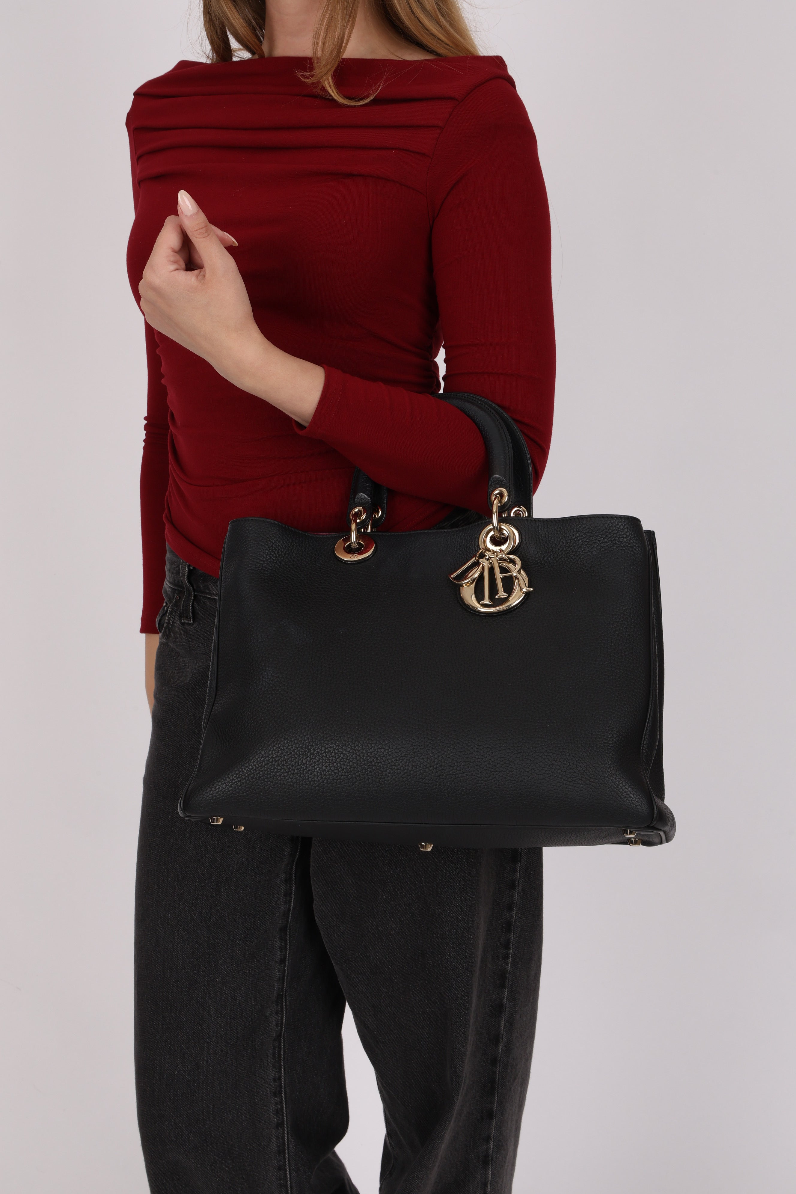 Dior Leather Lady Medium Bag