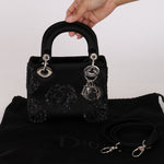 Dior Floral Sequin Mini Lady Bag