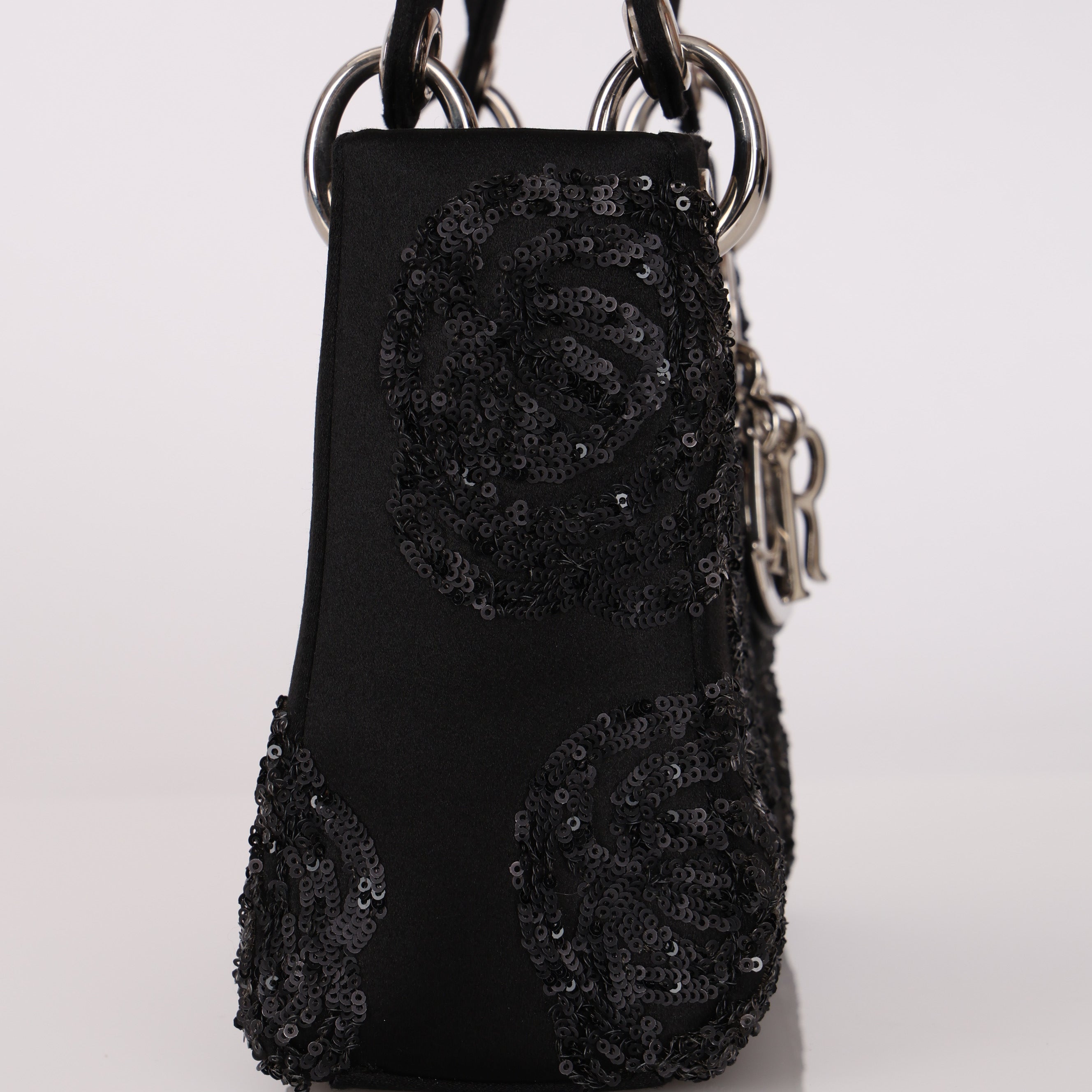 Dior Floral Sequin Mini Lady Bag