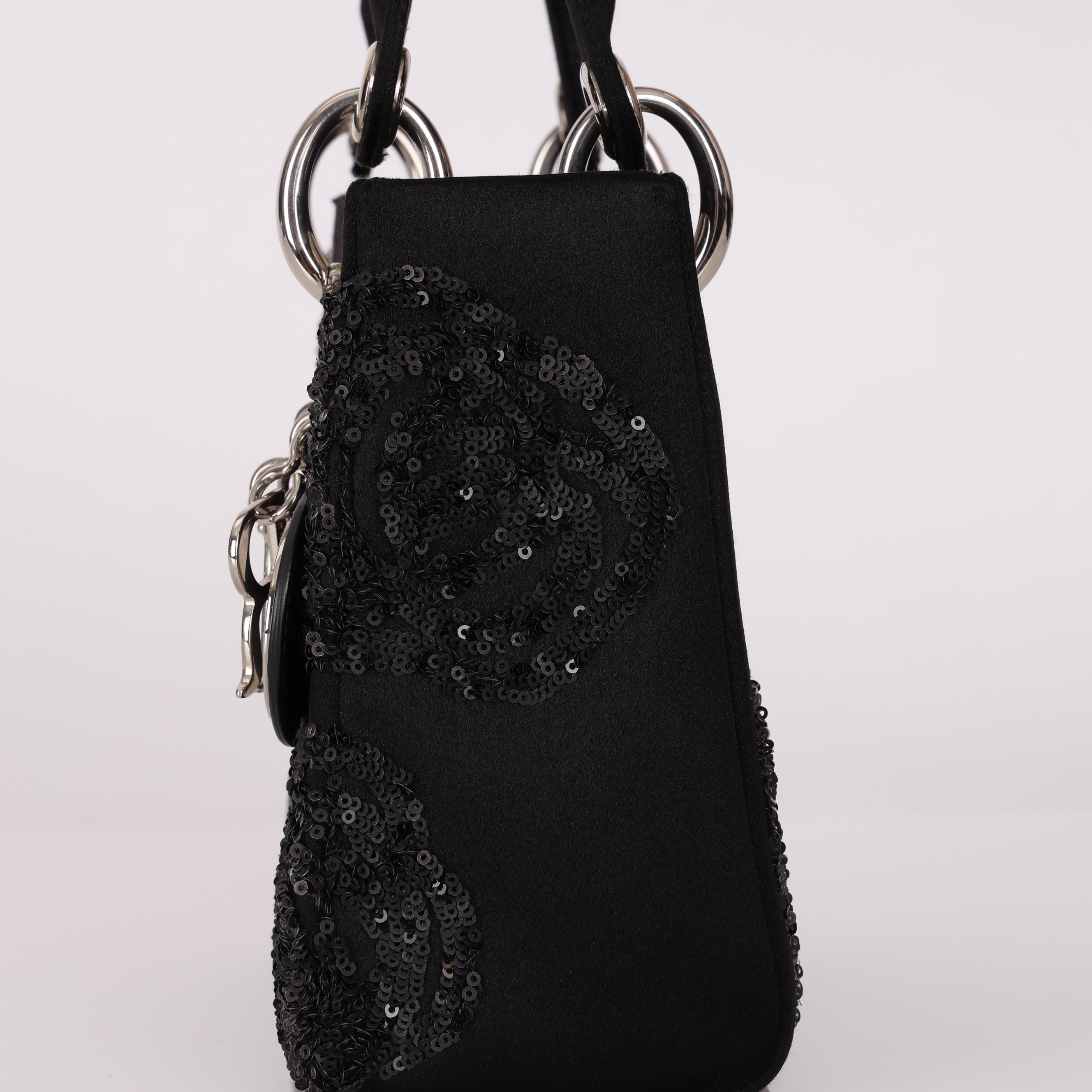 Dior Floral Sequin Mini Lady Bag
