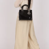 Dior Medium Lady Black Patent 2015