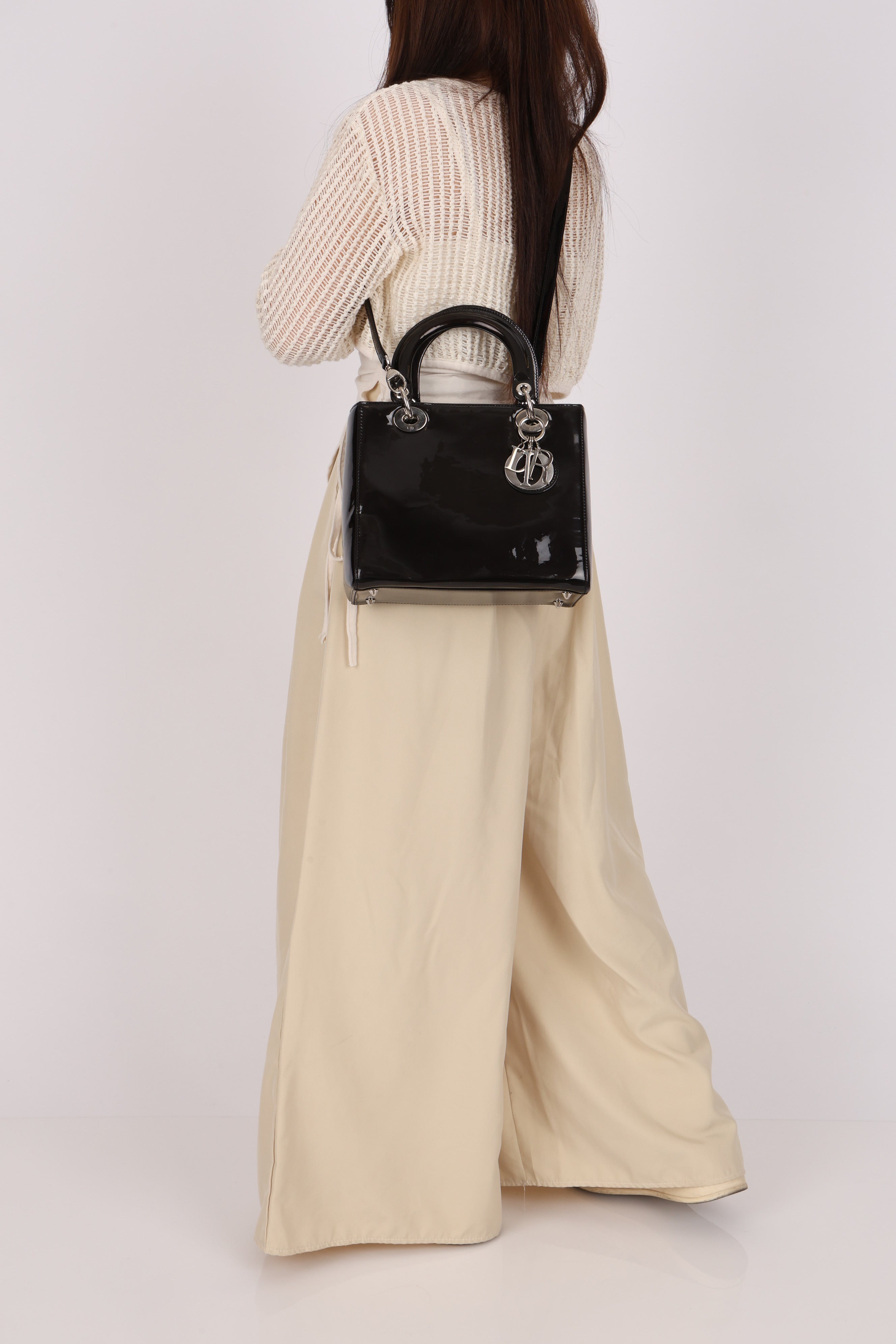 Dior Medium Lady Black Patent 2015