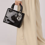 Dior Medium Lady Black Patent 2015